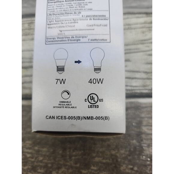 Longstar LED Light Bulb 7W 3000K 600LM 120V 60Hz Warm White Lightbulb Lot of 2 - Picture 11 of 13